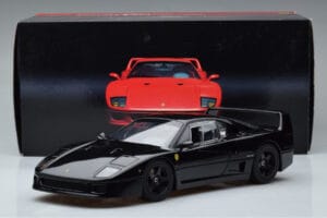 Ferrari F40 Lightweight Nero Kyosho 1:18 08412BK Pressofusione — immagine 12 di 12