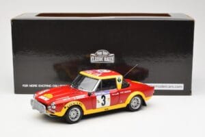 Fiat 124 Abarth #3 Barbasio / Sodano East African Safari Rally 1974 Sun Star 1:18 4952 Pressofusione — immagine 8 di 8