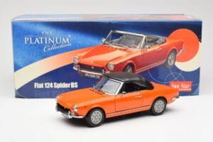 Fiat 124 BS Arancione Sun Star 1:18 4906 Pressofusione — immagine 8 di 8