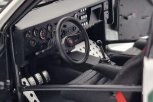 Fiat 131 Abarth Alitalia #2 W. Röhrl / C. Geistdörfer Rally Monte Carlo 1978 Kyosho 1:18 08376G Pressofusione — immagine 8 di 10