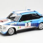 Fiat 131 Abarth #5 Team Fiat Works Rally Portugal 1980 Kyosho 1:18 08376A Pressofusione