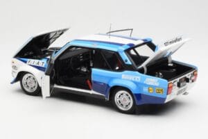 Fiat 131 Abarth #5 Team Fiat Works Rally Portugal 1980 Kyosho 1:18 08376A Pressofusione — immagine 5 di 8