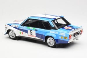 Fiat 131 Abarth #5 Team Fiat Works Rally Portugal 1980 Kyosho 1:18 08376A Pressofusione — immagine 7 di 8