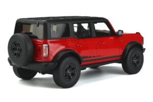 Ford Bronco 4-Door Wildtrak Rosso GT Spirit 1:18 GT360 Resina — immagine 2 di 5