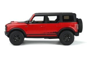 Ford Bronco 4-Door Wildtrak Rosso GT Spirit 1:18 GT360 Resina — immagine 3 di 5
