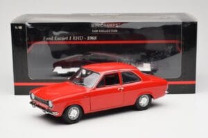 Ford Escort Mk1 RHD Rosso Minichamps 1:18 150081070 Pressofusione — immagine 8 di 8