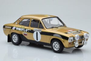 Ford Escort Mk1 RS1600 Night Version #1 R. Clark / J. Porter Rally Wales 1972 IXO 1:18 18RMC100 Pressofusione — immagine 4 di 6
