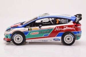 Ford Fiesta RS WRC Ford Abu Dhabi #3 M. Hirvonen / J. Lehtinen Winner Rally Australia 2011 Minichamps 1:18 151110803 Pressofu — immagine 3 di 6