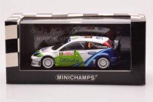 Ford Focus RS WRC #4 R. Kresta / J. Tomanek Rally Monte Carlo 2005 Minichamps 1:43 400058404 Pressofusione — immagine 4 di 4
