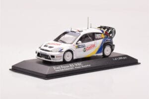 Ford Focus RS WRC #4 M. Martin / M. Park Neste Rally Finland Winners 2003 Minichamps 1:43 400038304 Pressofusione — immagine 2 di 4