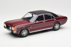 Ford Granada Mk1 Rosso Scuro Metallizzato Nero Opaco MCG 1:18 MCG18393