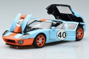 Ford GT Gulf Livery AUTOart 1:18 80513 Pressofusione — immagine 2 di 8