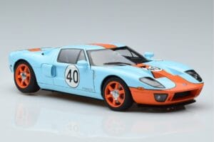 Ford GT Gulf Livery AUTOart 1:18 80513 Pressofusione — immagine 5 di 8