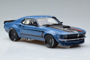 Ford Mustang Boss Cobra Ruffian Cars Blu GT Spirit 1:18 GT426 Resina — immagine 4 di 6