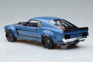 Ford Mustang Boss Cobra Ruffian Cars Blu GT Spirit 1:18 GT426 Resina — immagine 5 di 6