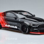 Ford Mustang S550 LB Works Liberty Walk Advan GT Spirit 1:18 KJ035 Resina - image 4 of 6