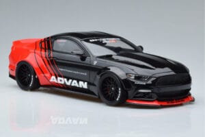 Ford Mustang S550 LB Works Liberty Walk Advan GT Spirit 1:18 KJ035 Resina — immagine 4 di 6