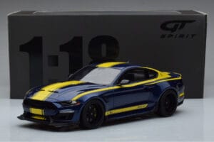 Ford Mustang S550 Shelby Super Snake Blu GT Spirit 1:18 GT871 Resina — immagine 6 di 6