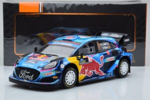 Ford Puma Rally1 WRC #7 P-L. Loubet / N. Gilsoul Rally Sweden 2023 IXO 1:18 18RMC154B Pressofusione — immagine 6 di 6