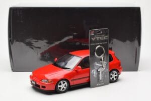 Honda Civic EG6 VTEC Rosso LCD 1:18 LCD18018-RE Pressofusione — immagine 11 di 11