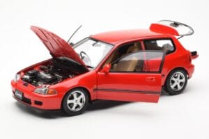 Honda Civic EG6 VTEC Rosso LCD 1:18 LCD18018-RE Pressofusione — immagine 3 di 11