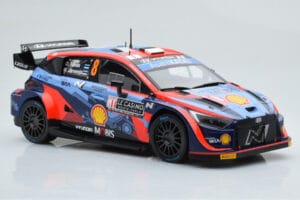Hyundai i20 N Rally1 #8 O. Tanak / M. Jarveoja Rally Monte Carlo 2022 IXO 1:18 18RMC113 Pressofusione — immagine 4 di 6