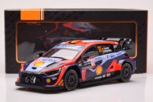 Hyundai i20 N Rally1 #11 T. Neuville / M. Wydaeghe Rally Monte Carlo 2023 IXO 1:18 18RMC153A Pressofusione — immagine 6 di 6