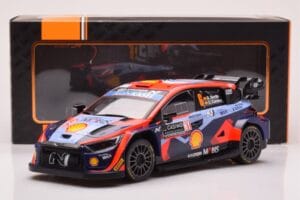 Hyundai i20 N Rally1 #6 D. Sordo / C. Carrera Rally Monte Carlo 2023 IXO 1:18 18RMC153B Pressofusione — immagine 6 di 6