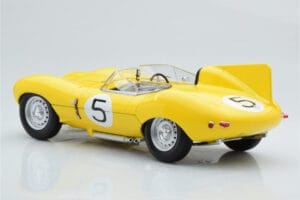 Jaguar D-Type #5 Ecurie Nationale Belge 24 Hours of Le Mans 1956 CMR 1:18 CMR143 Pressofusione — immagine 5 di 6