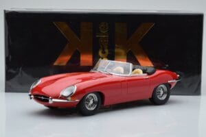 Jaguar E-Type Series 1 Roadster Rosso KK-Scale 1:18 KKDC180482 Pressofusione — immagine 6 di 6