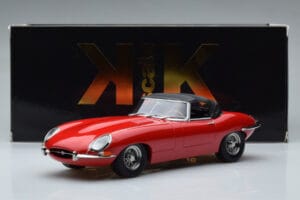 Jaguar E-Type Series 1 Roadster Rosso KK-Scale 1:18 KKDC180484 Pressofusione — immagine 6 di 6