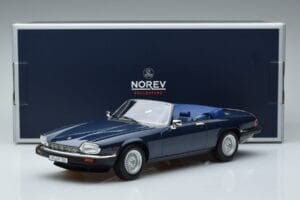 Jaguar XJS V12 Cabriolet Blu Metallizzato Edizione Limitata Norev 1:18 182636 Pressofusione — immagine 6 di 6