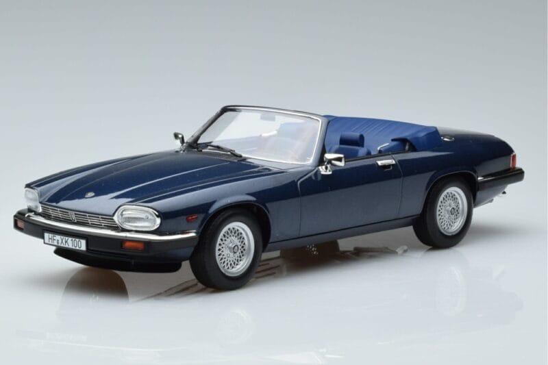 Jaguar XJS V12 Cabriolet Blu Metallizzato Edizione Limitata Norev 1:18 182636 Pressofusione