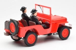 Jeep Willys Tintin 2 Figure UT Models 1:18 180150000 Pressofusione — immagine 2 di 6