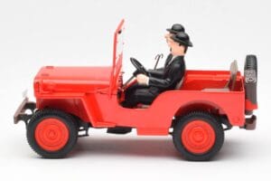 Jeep Willys Tintin 2 Figure UT Models 1:18 180150000 Pressofusione — immagine 3 di 6