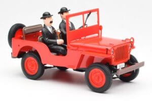 Jeep Willys Tintin 2 Figure UT Models 1:18 180150000 Pressofusione — immagine 4 di 6