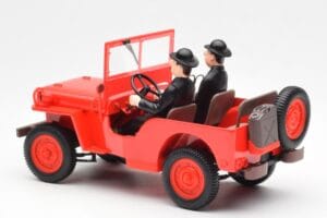 Jeep Willys Tintin 2 Figure UT Models 1:18 180150000 Pressofusione — immagine 5 di 6
