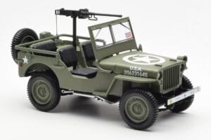 Jeep Willys MB US Army D-Day 1944 Norev 1:18 189016 Pressofusione — immagine 8 di 10