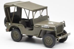 Jeep Willys Con Telo Di Copertura UT Models 1:18 180149002 Pressofusione — immagine 4 di 6