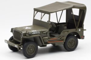 Jeep Willys Con Telo Di Copertura UT Models 1:18