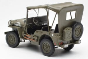 Jeep Willys Con Telo Di Copertura UT Models 1:18 180149002 Pressofusione — immagine 5 di 6