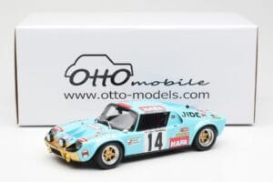 Jide 1600S Gr.4 #14 J. Ragnotti / Jaubert Criterium des Cevennes 1972 Otto 1:18 OT287 Resina — immagine 6 di 6