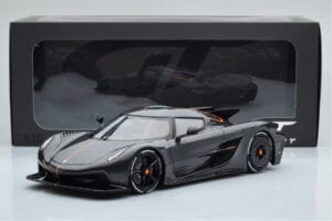 Koenigsegg Jesko Absolut Graphite Grigio Asia Exclusive GT Spirit 1:18 CLDC025 Resina — immagine 6 di 6