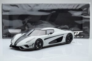 Koenigsegg Regera Grigio Asia Exclusive GT Spirit 1:18 CLDC026 Resina — immagine 5 di 5