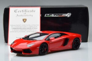 Lamborghini Aventador LP700-4 Rosso Andromeda AUTOart 1:18 74669 Pressofusione — immagine 10 di 10