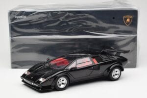Lamborghini Countach LP 5000 Quattrovalvole Nero Kyosho 1:18 08320BK Pressofusione — immagine 8 di 8