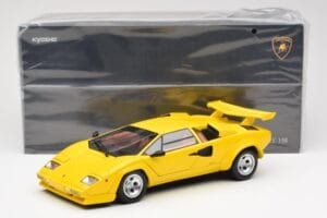 Lamborghini Countach LP 5000 Quattrovalvole Giallo Kyosho 1:18 08320Y Pressofusione — immagine 8 di 8