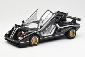 Lamborghini Countach LP 500R Nero Kyosho 1:18 08320C Pressofusione — immagine 2 di 8