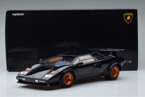 Lamborghini Countach LP500S Walter Wolf Blu Scuro Kyosho 1:18 08320D Pressofusione — immagine 11 di 11
