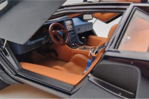 Lamborghini Countach LP500S Walter Wolf Blu Scuro Kyosho 1:18 08320D Pressofusione — immagine 9 di 11